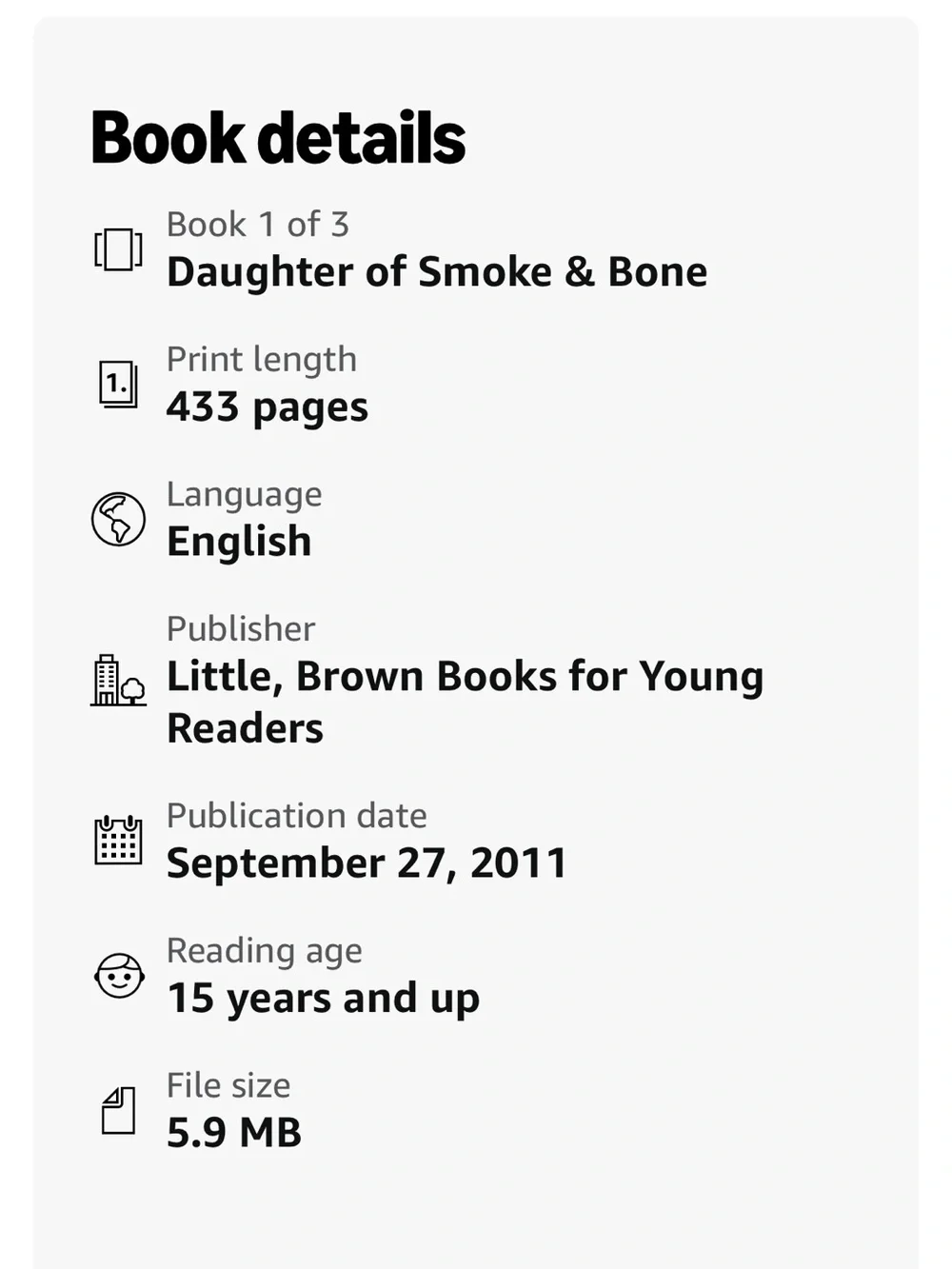 Daughter of Smoke & Bone Paperback – Blue Feather Mask Cover